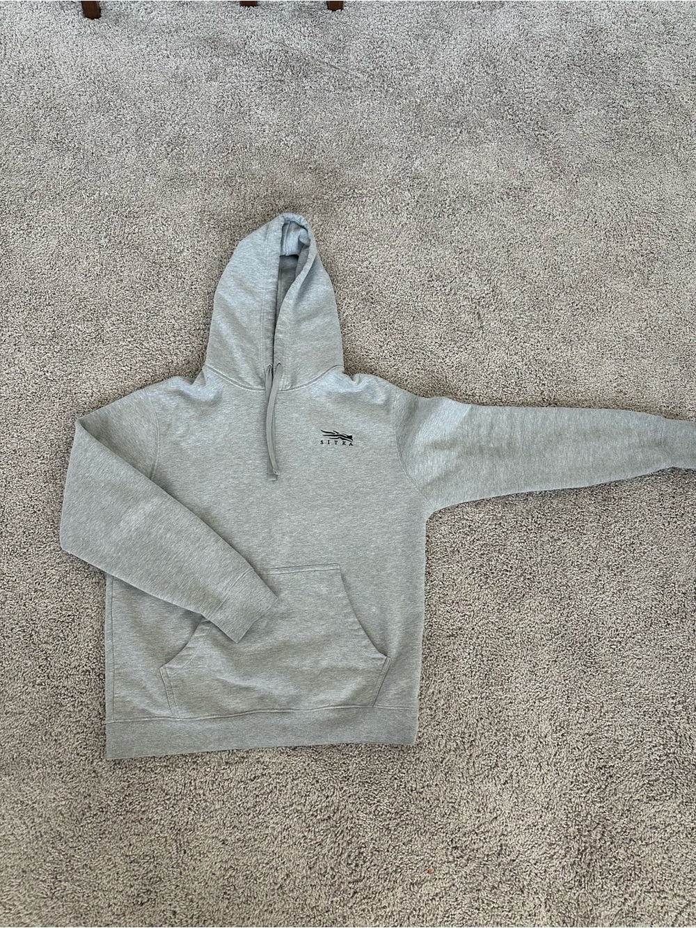 Sitka Grey Hoodie Sz L